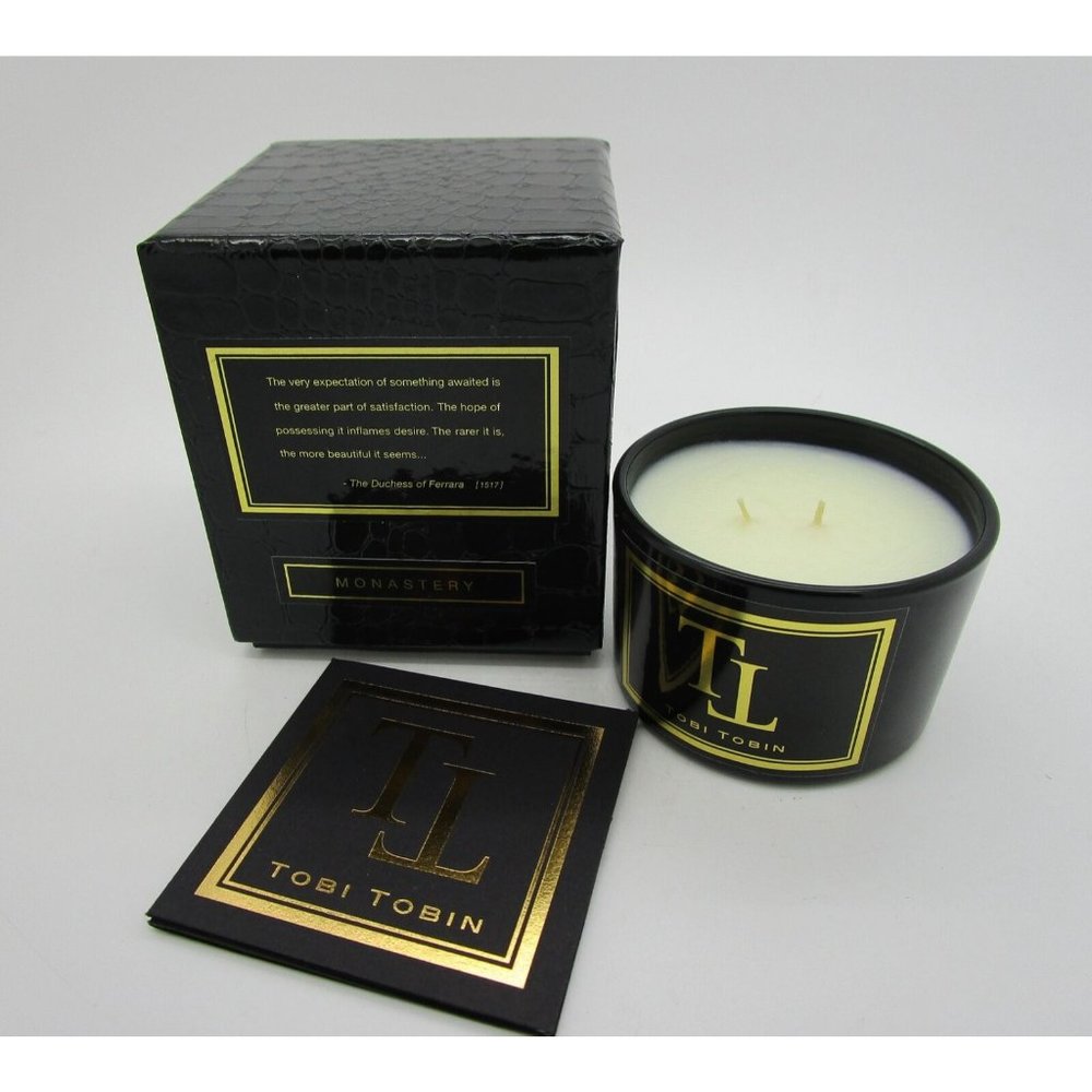 Tobi Tobin MONASTERY Scented Collection 2-Wick Candle 4 oz